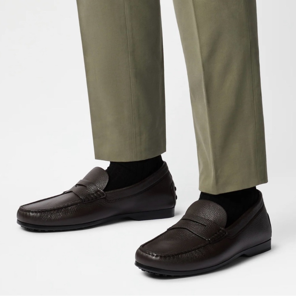 Men's Classic Brown Leather Loafers
